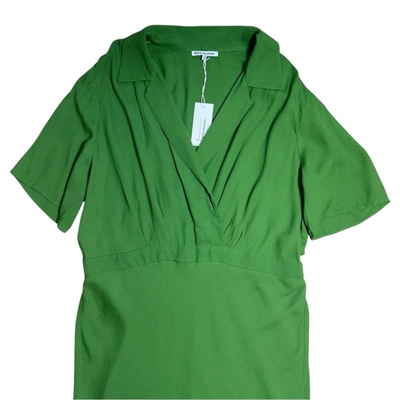 Reformation Palm Green Danika Maxi Dress Womens 2X - Picture 3 of 8